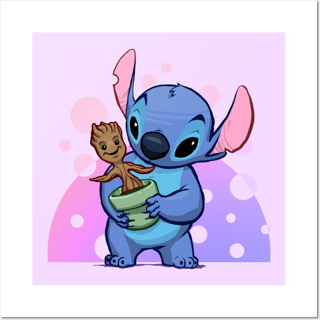 We are Ohana Wall Art by Ethrendil